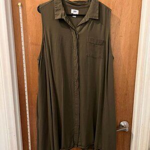 🐻Size XXL - Old Navy - Olive Green Sleeveless Dress